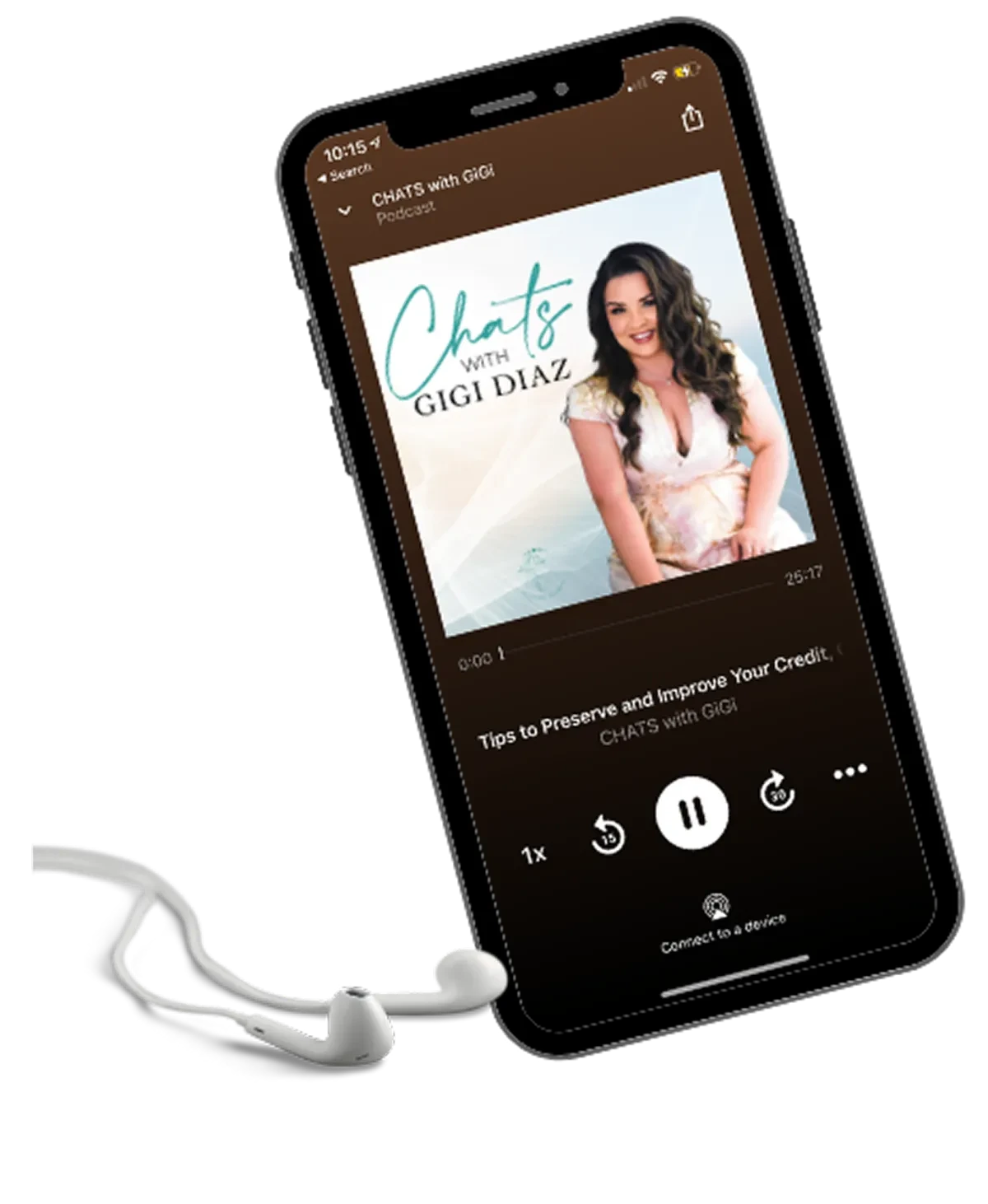 Chats with GiGi podcast mockup